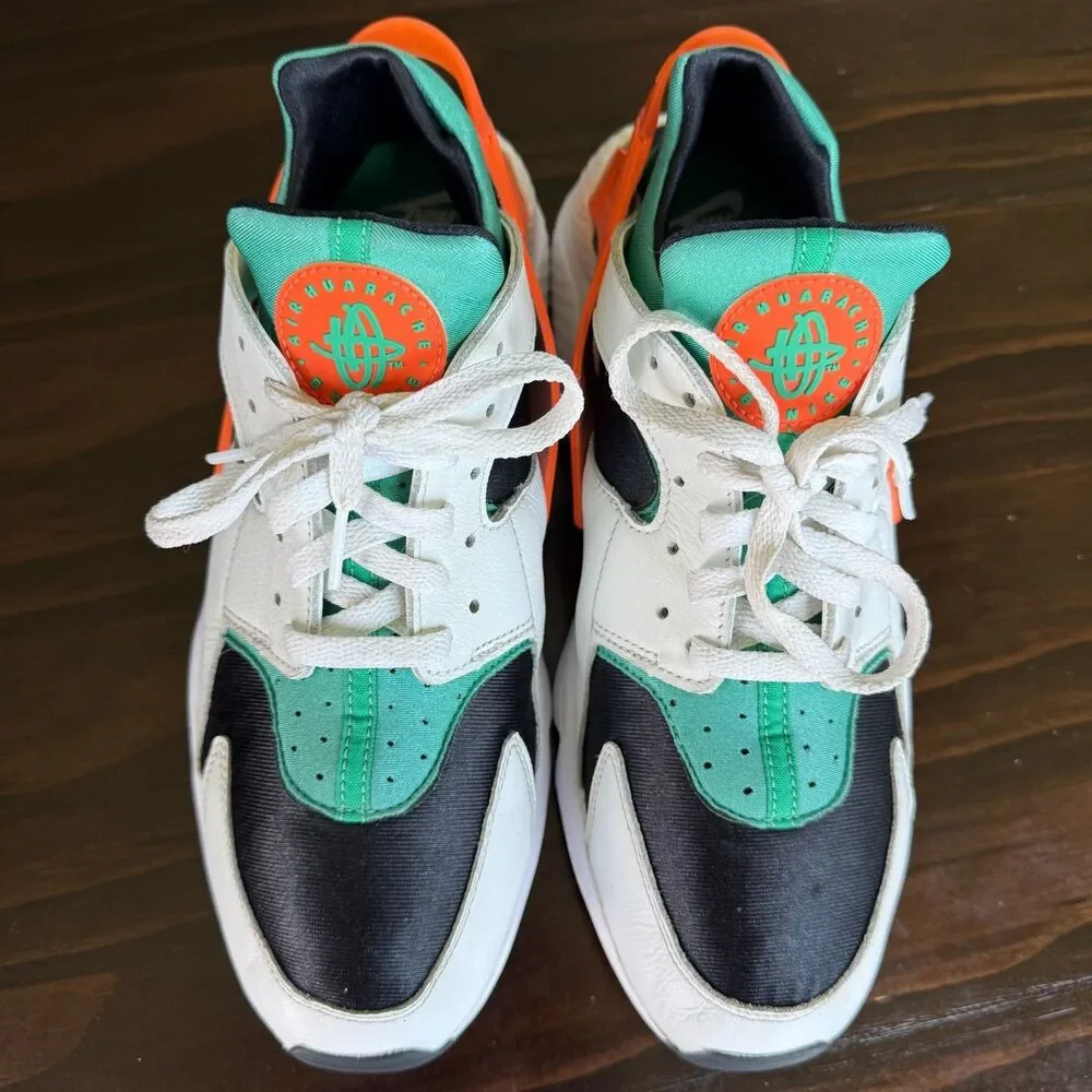 Nike Air Huarache Miami Hurricanes Men’s Size 11.5 New DD1068-111 - Picture 2 of 12